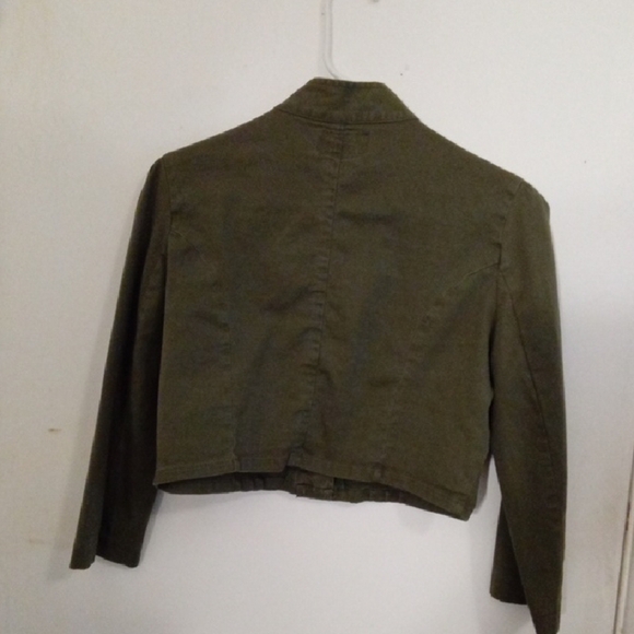 City Streets Olive Women's Utility Jacket - Picture 2 of 8